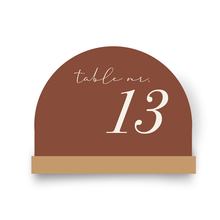 Load image into Gallery viewer, Table Number on Board • A6
