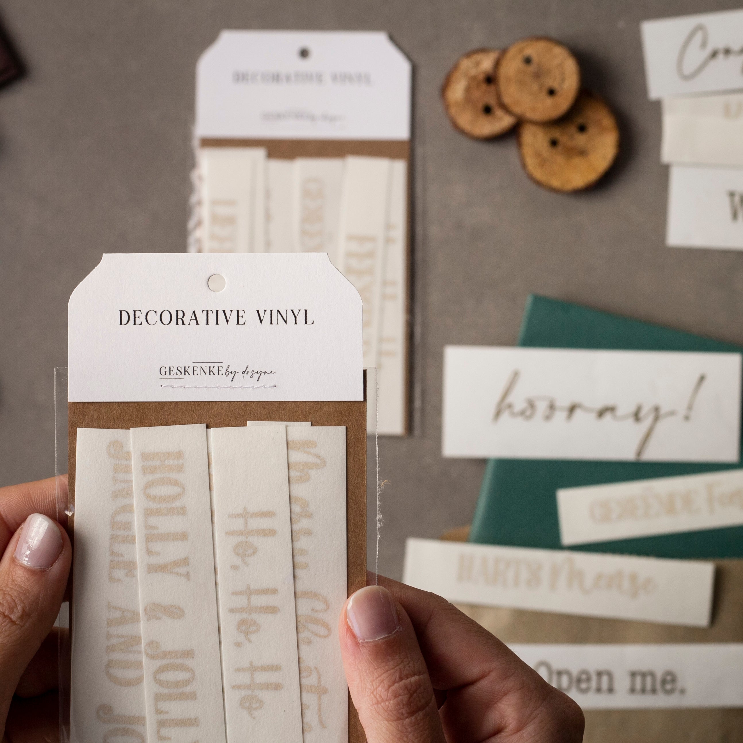 Decorative Vinyl Stickers • Set of 6