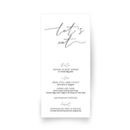 Menu Card • 90 x 190