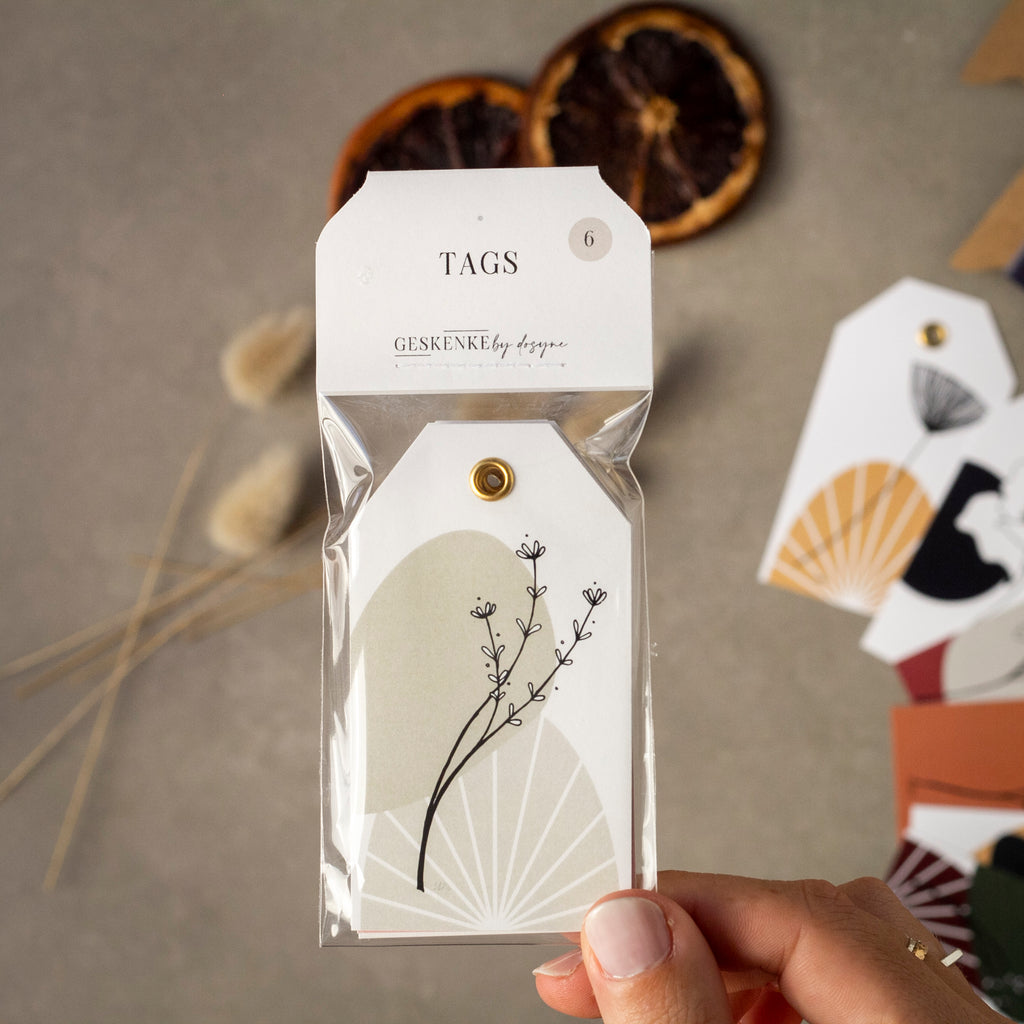 Gold Eyelet Gift Tags • Set of 6